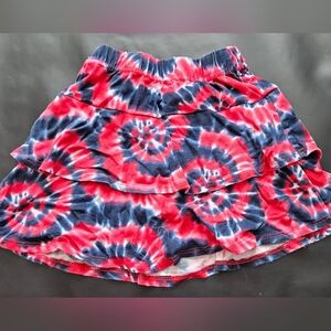 Patriotic tie-dye skirt
